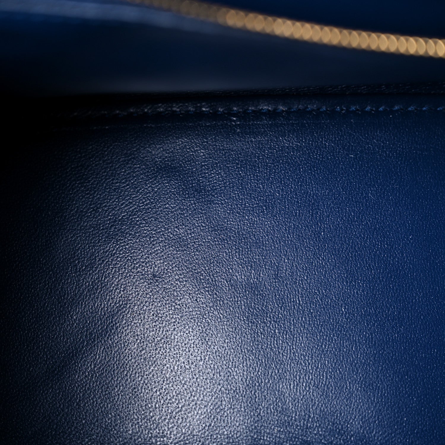 Balenciaga Shiny Calfskin Crocodile Embossed Small Hourglass Top Handle Bag Navy 14 of 14