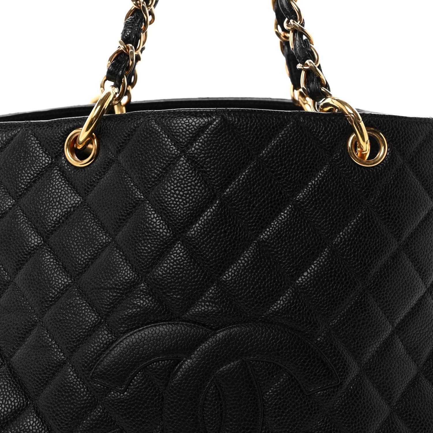 Chanel Caviar Quilted Grand Timeless Tote GTT Black 8 of 10