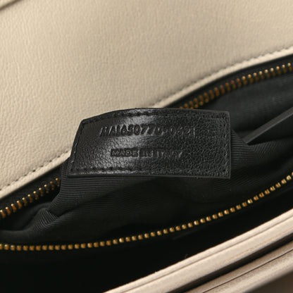 Saint Laurent Lambskin Quilted Mini Becky Chain Bag Crema Soft 8 of 12