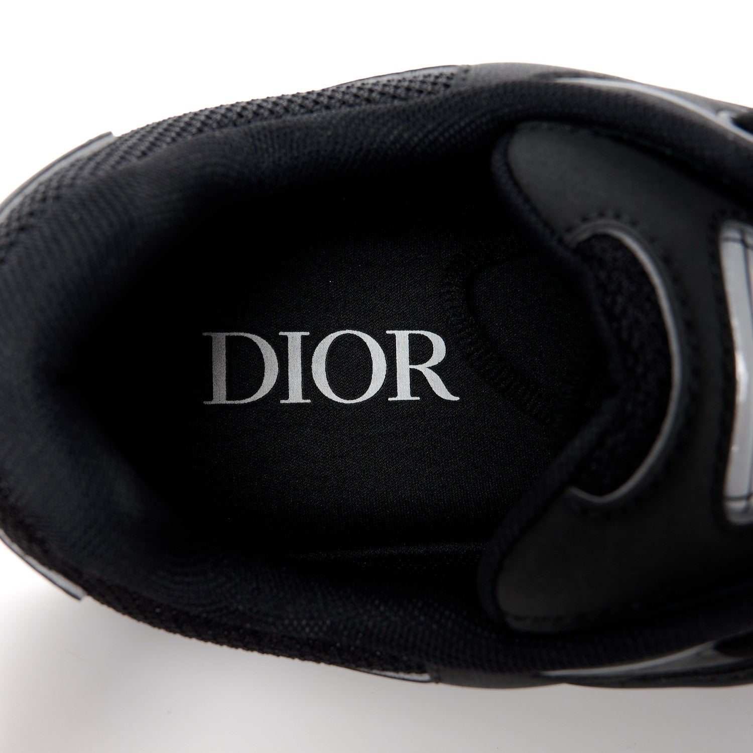 Christian Dior Technical Mesh Calfskin Mens B30 Sneakers 44 Black 8 of 10