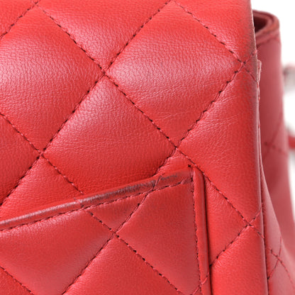 Chanel Lambskin Quilted Mini Square Flap Red 11 of 14