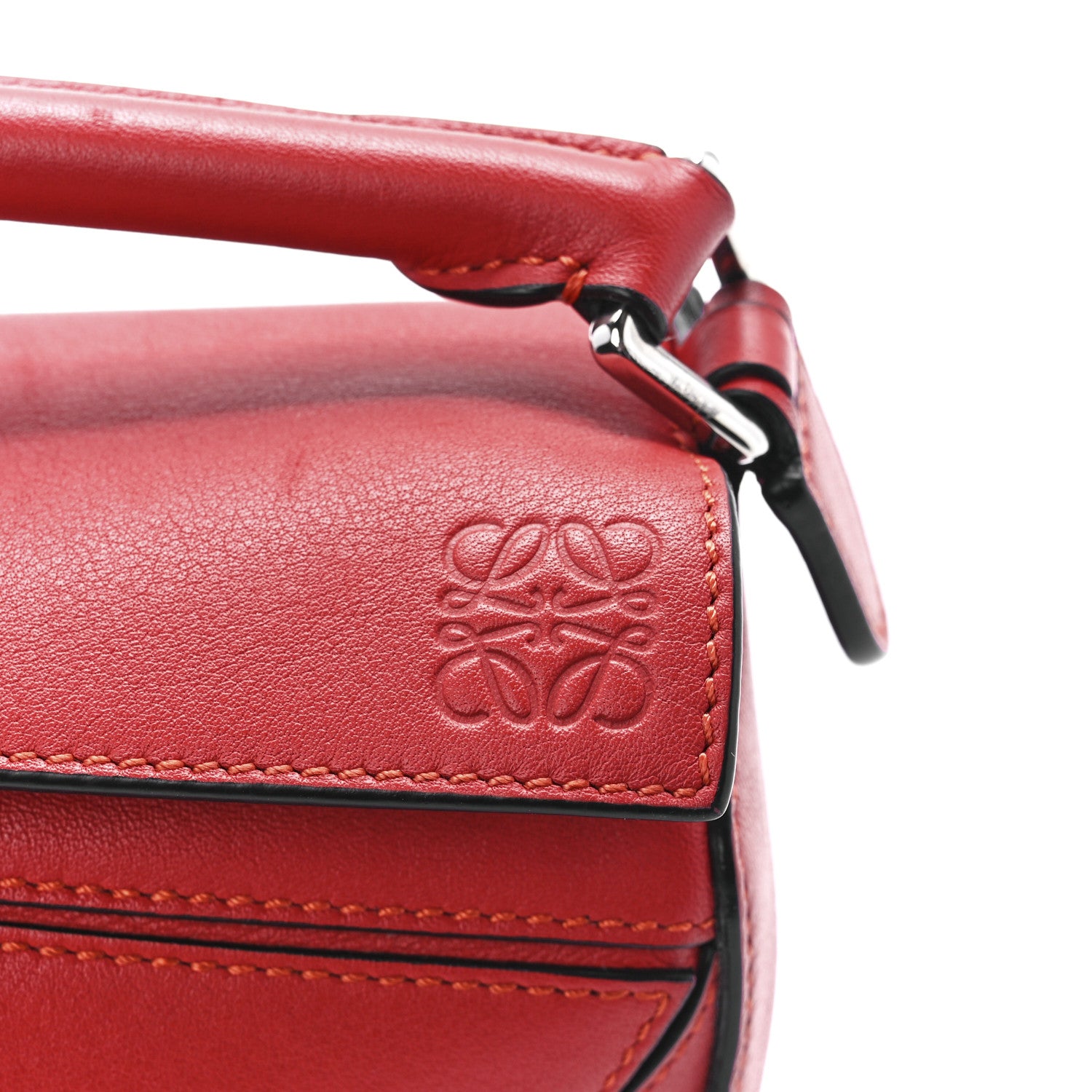 Loewe Calfskin Mini Puzzle Bag Pomodoro 8 of 12
