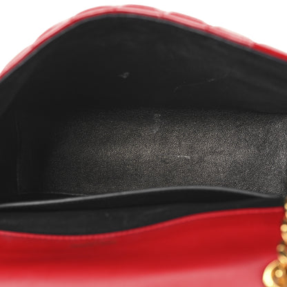 Saint Laurent Patent Matelasse Monogram Large Vicky Chain Bag Rouge Eros 5 of 12