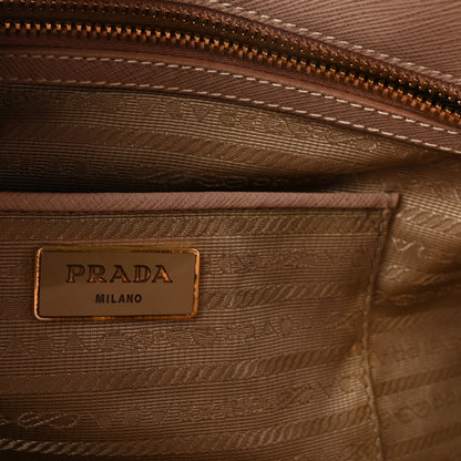 Prada Saffiano Soft Calfskin Double Handle Satchel Cipria 6 of 9