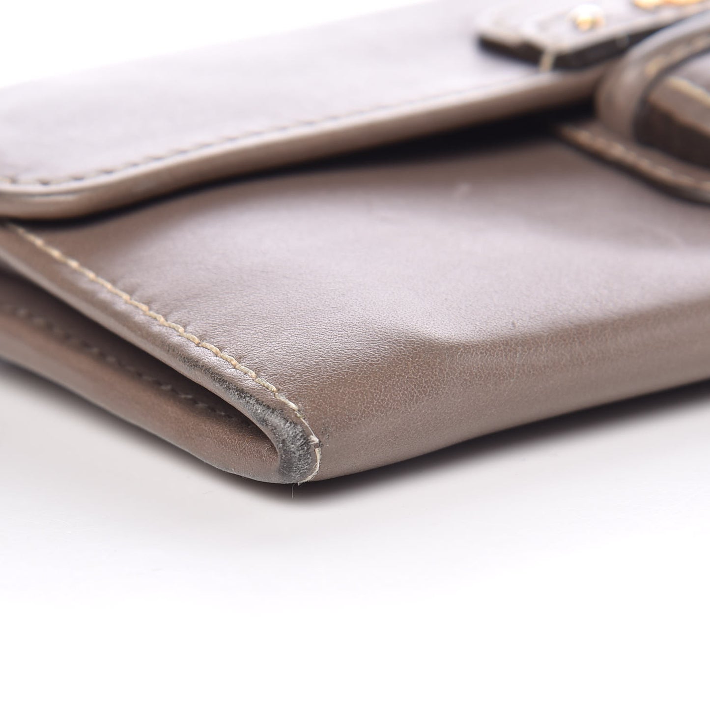 City Calf Continental Flap Wallet Argilla