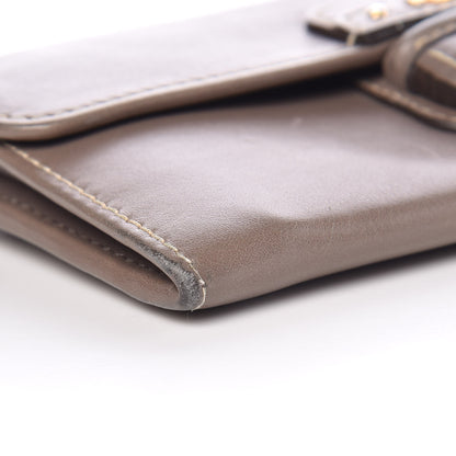 Prada City Calf Continental Flap Wallet Argilla 7 of 18