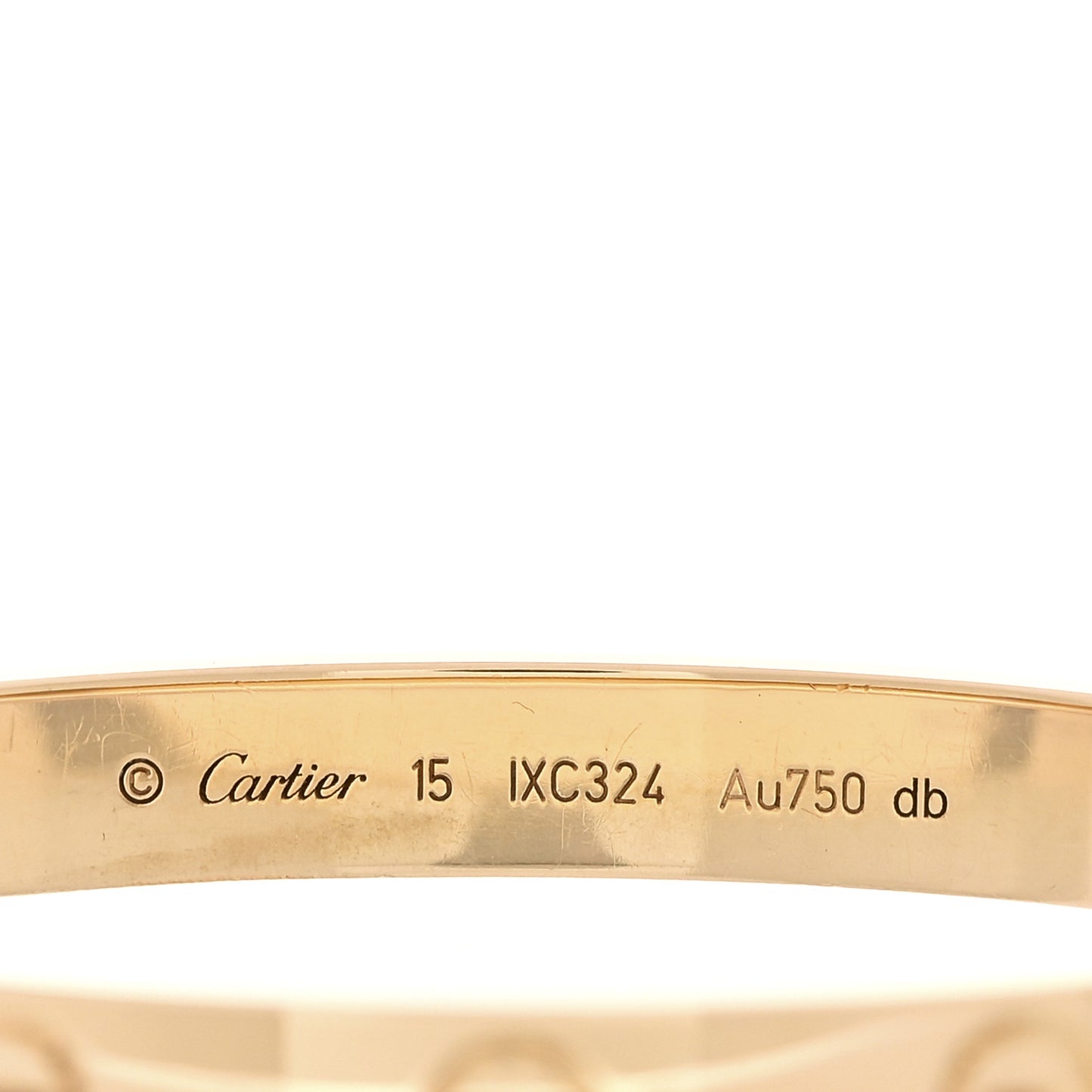 18K Yellow Gold LOVE Bracelet 15
