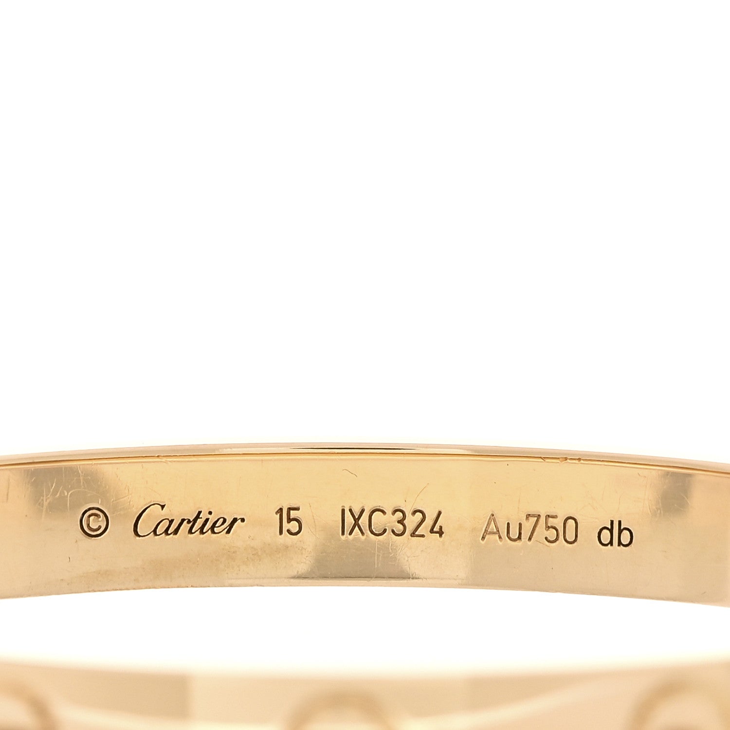 Cartier 18K Yellow Gold LOVE Bracelet 15 8 of 9