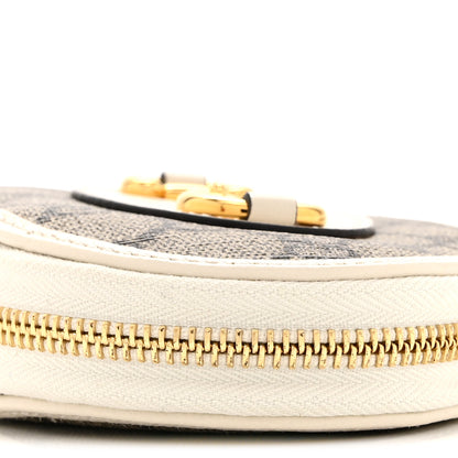 Gucci GG Supreme Monogram Azalea Calfskin Horsebit 1955 Coin Case Beige Mystic White 9 of 10