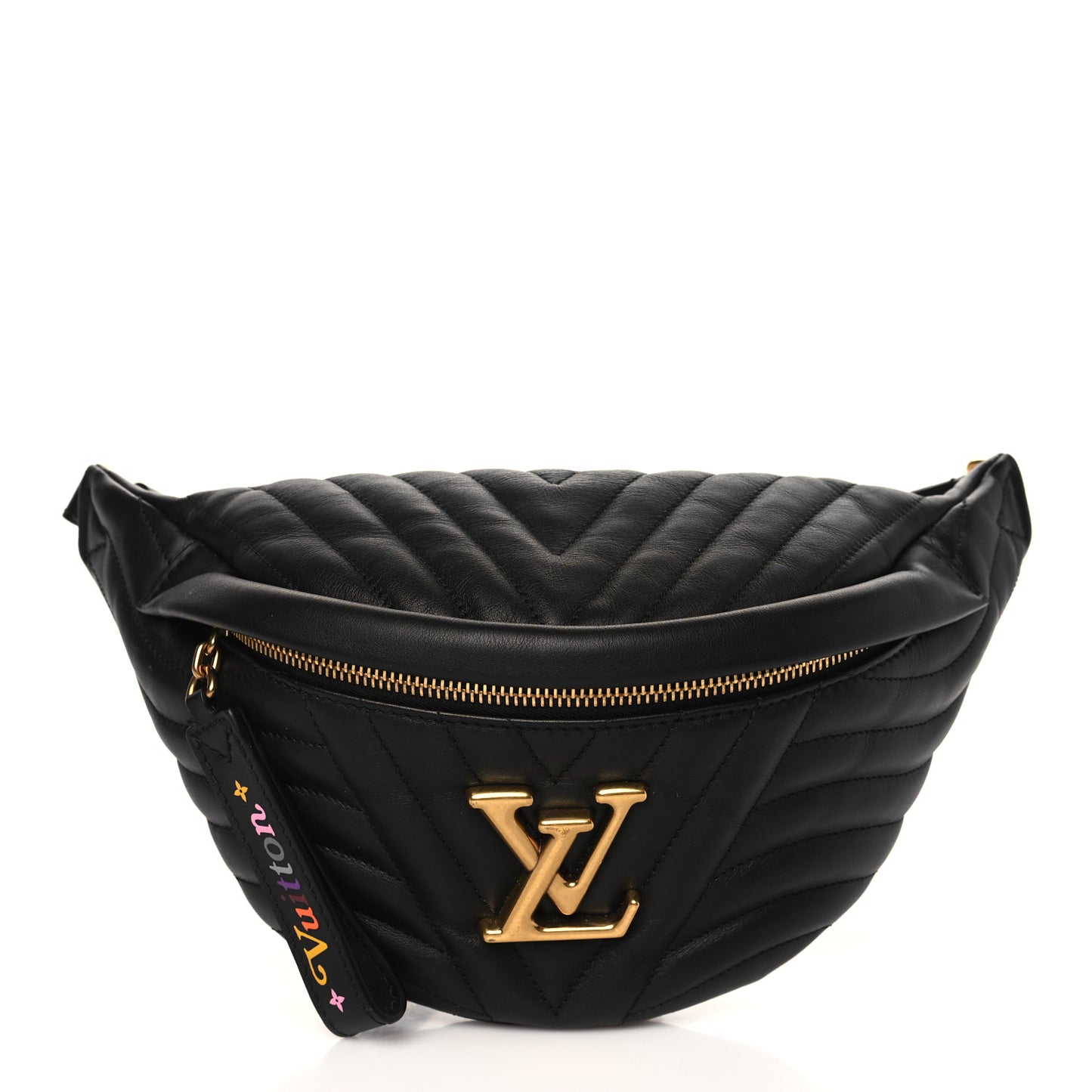 Calfskin Quilted New Wave Bumbag Black