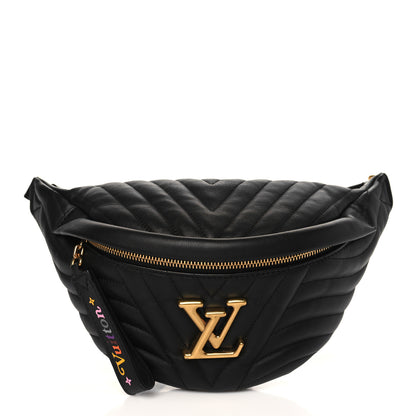 Louis Vuitton Calfskin Quilted New Wave Bumbag Black 1 of 8