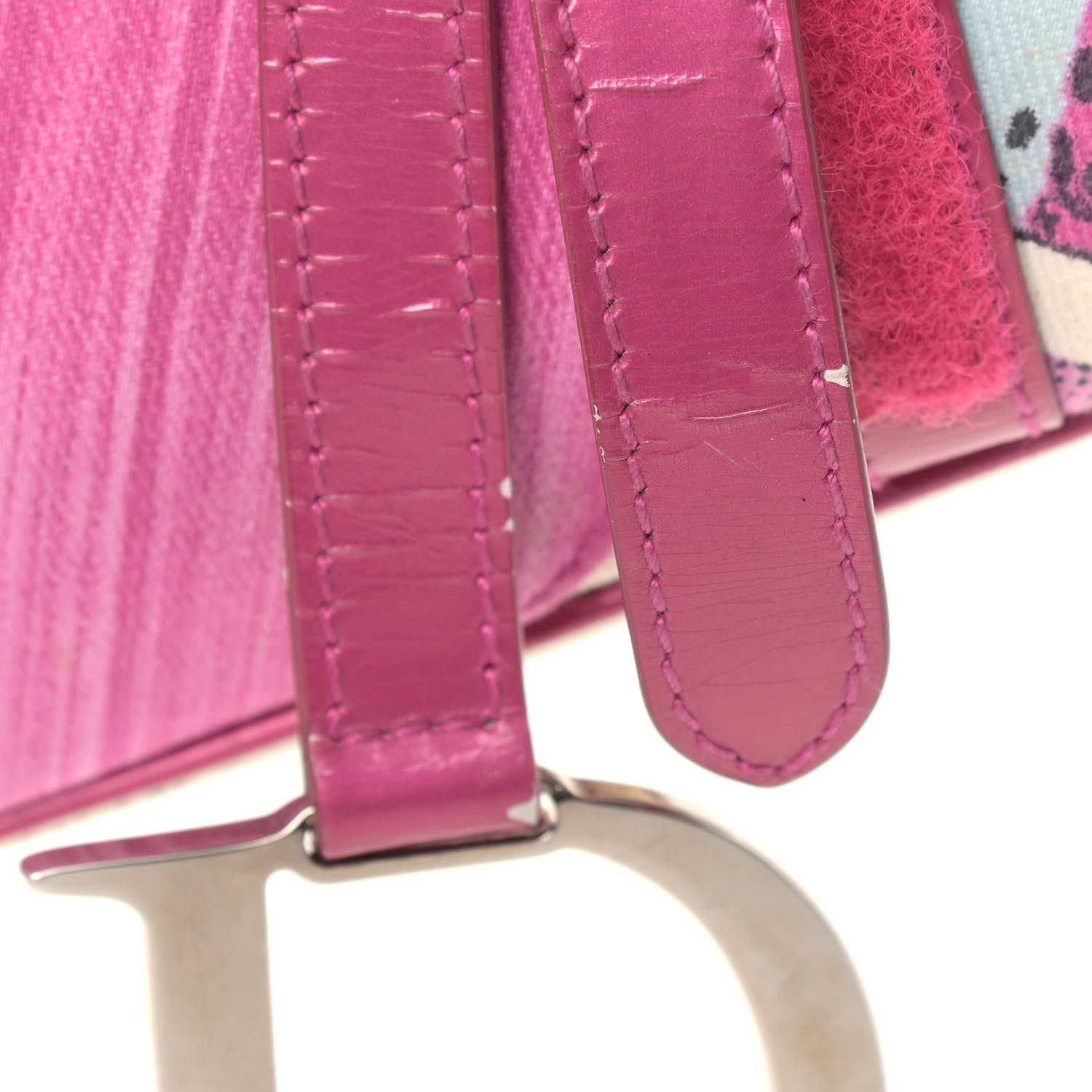 Christian Dior Canvas Filth Saddle Bag Multicolor 11 of 14
