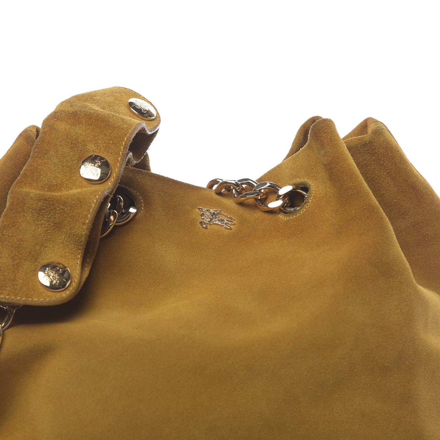 Suede Bucket Bag Yellow