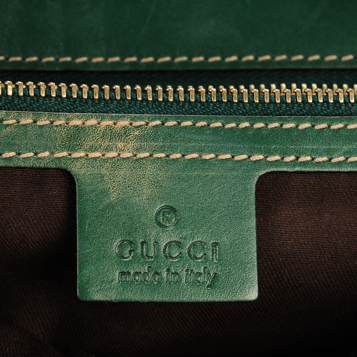 Gucci Guccissima Peggy Bamboo Top Handle Bag Green 6 of 7
