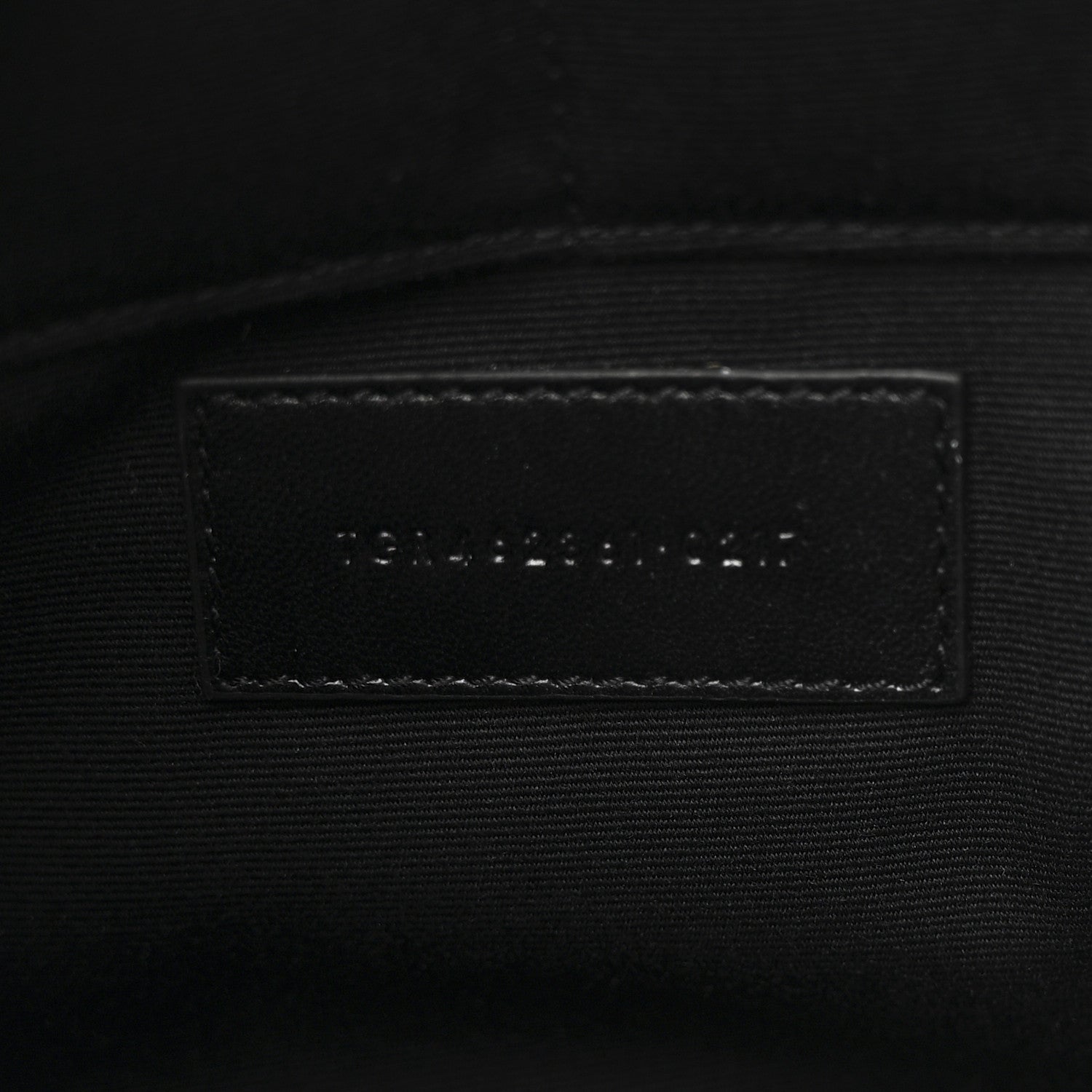 Saint Laurent Calfskin Crocodile Embossed Document Holder Black 7 of 9