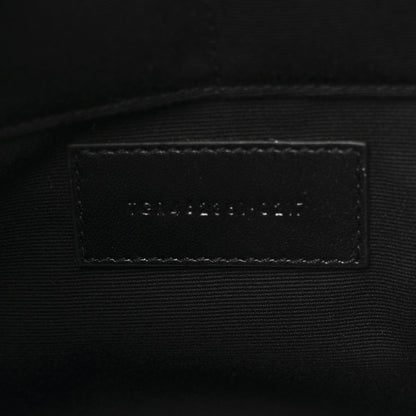 Saint Laurent Calfskin Crocodile Embossed Document Holder Black 7 of 9