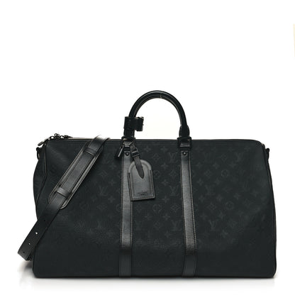 Louis Vuitton Taurillon Monogram Keepall Bandouliere 50 Black 1 of 12