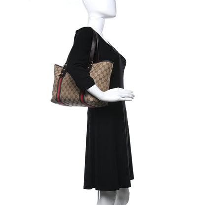 Gucci Monogram Medium Jolicoeur Tote Dark Brown 2 of 11