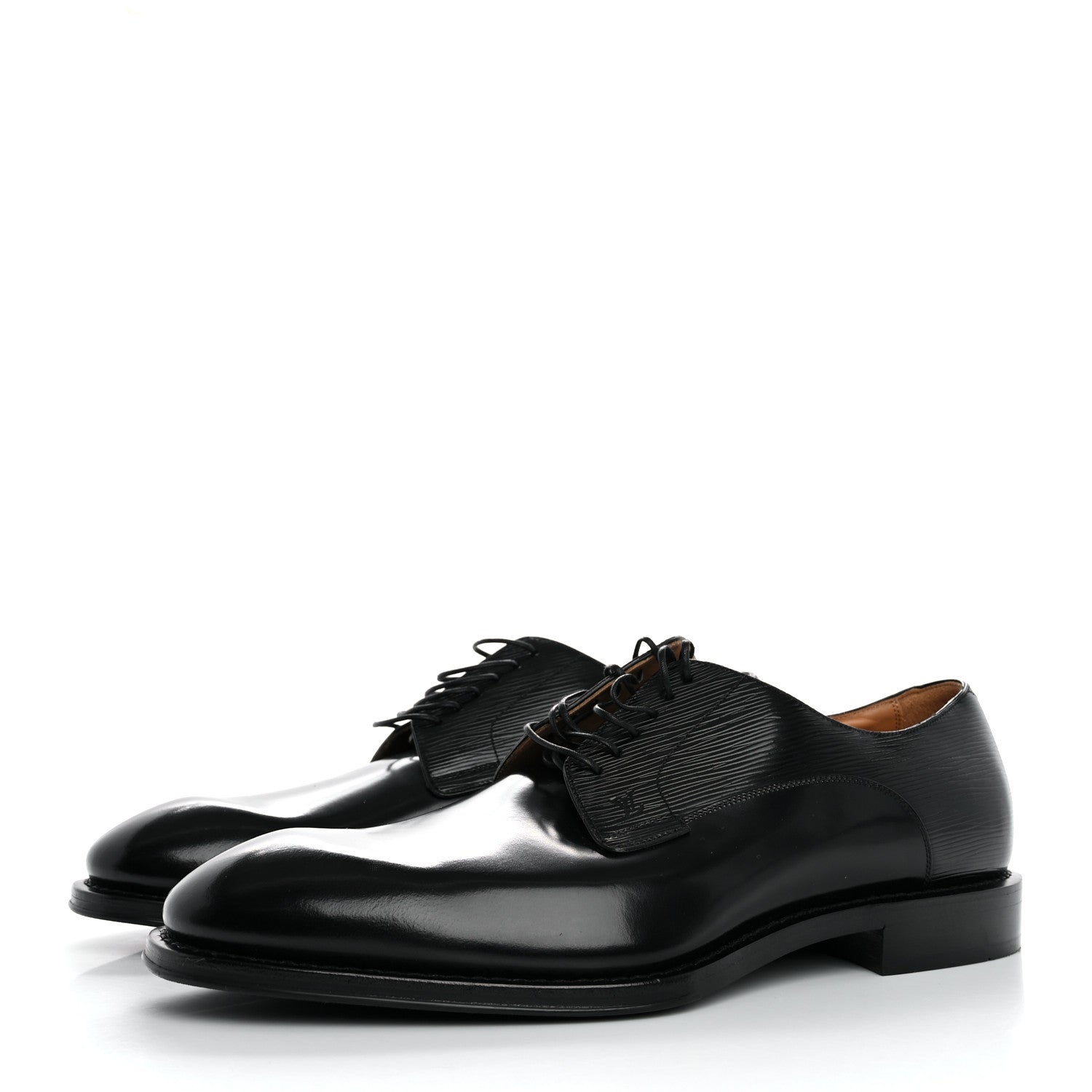 Louis Vuitton Epi Calfskin Mens Kensington Derby Lace Up Shoes 7.5 Black 4 of 9