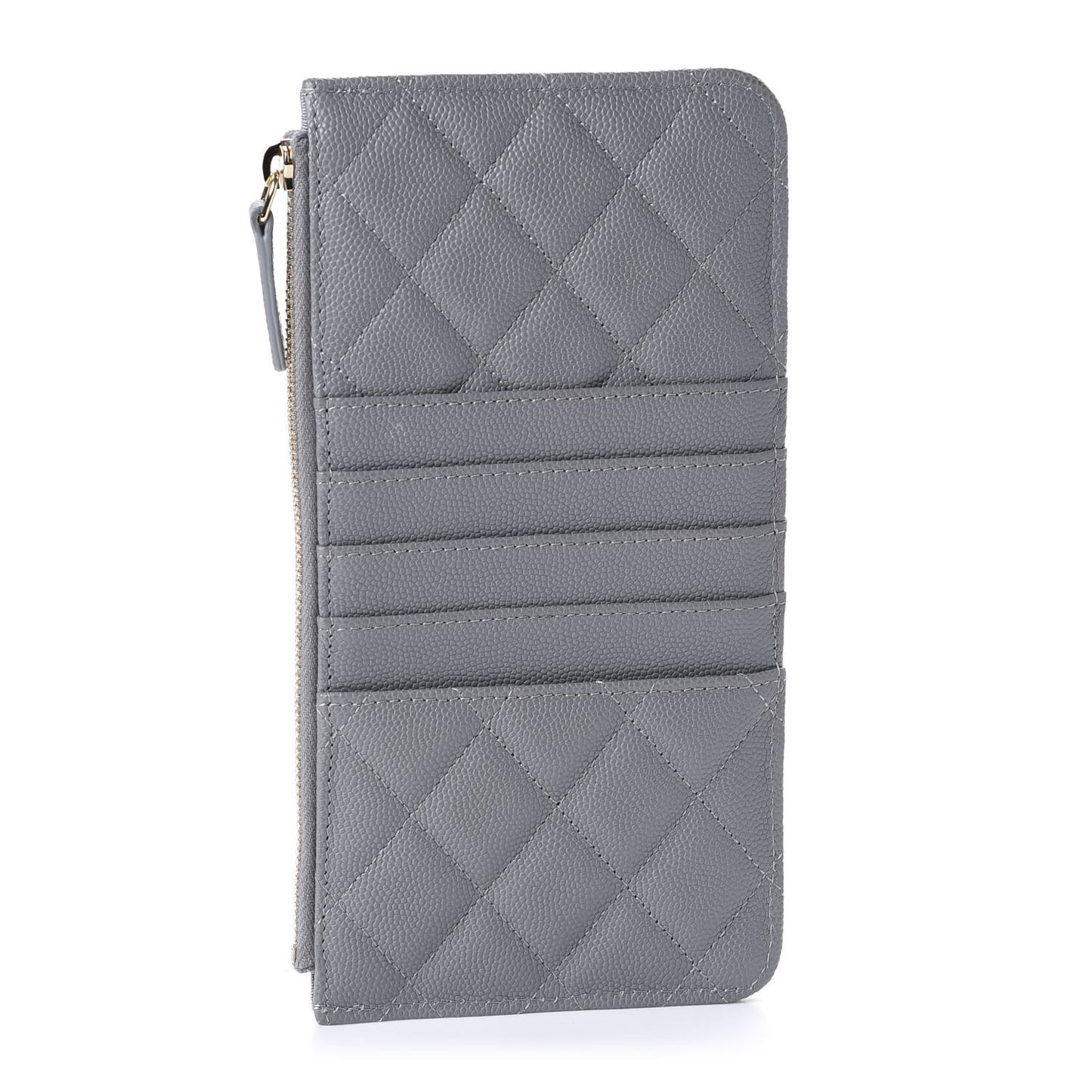 Caviar Quilted Classic iPhone Pouch Grey