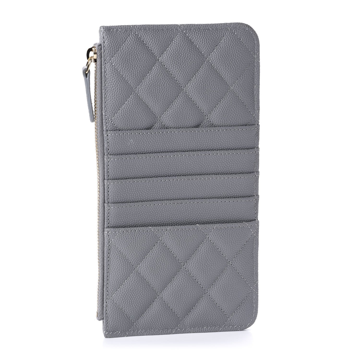 Chanel Caviar Quilted Classic iPhone Pouch Grey 3 of 9
