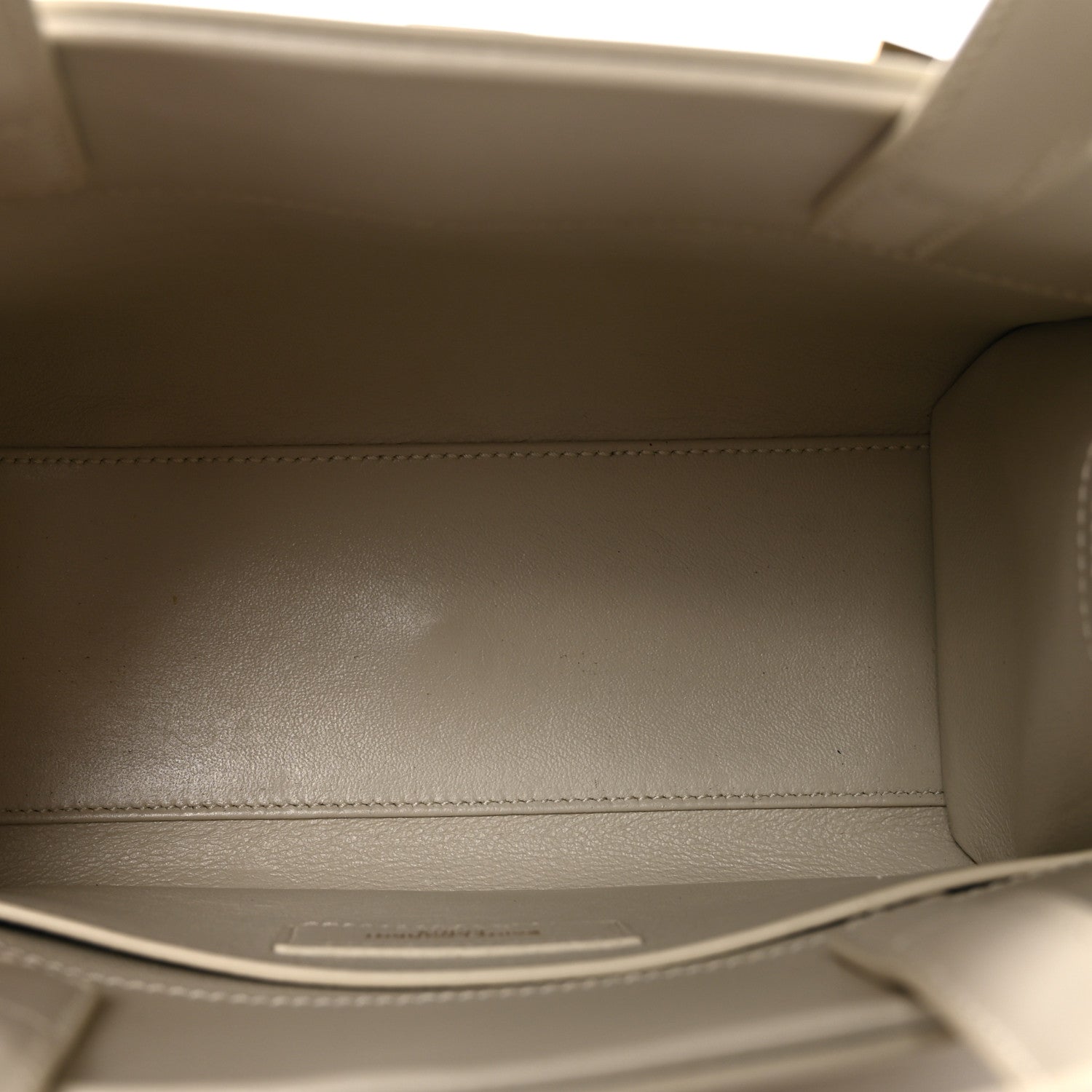 Saint Laurent Smooth Calfskin Nano Manhattan Shopper Tote Crema Soft 4 of 8
