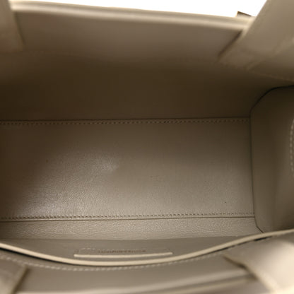 Saint Laurent Smooth Calfskin Nano Manhattan Shopper Tote Crema Soft 4 of 8