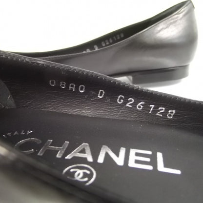 Chanel Leather Steel Toe Ballerina Flats 37 7 of 9