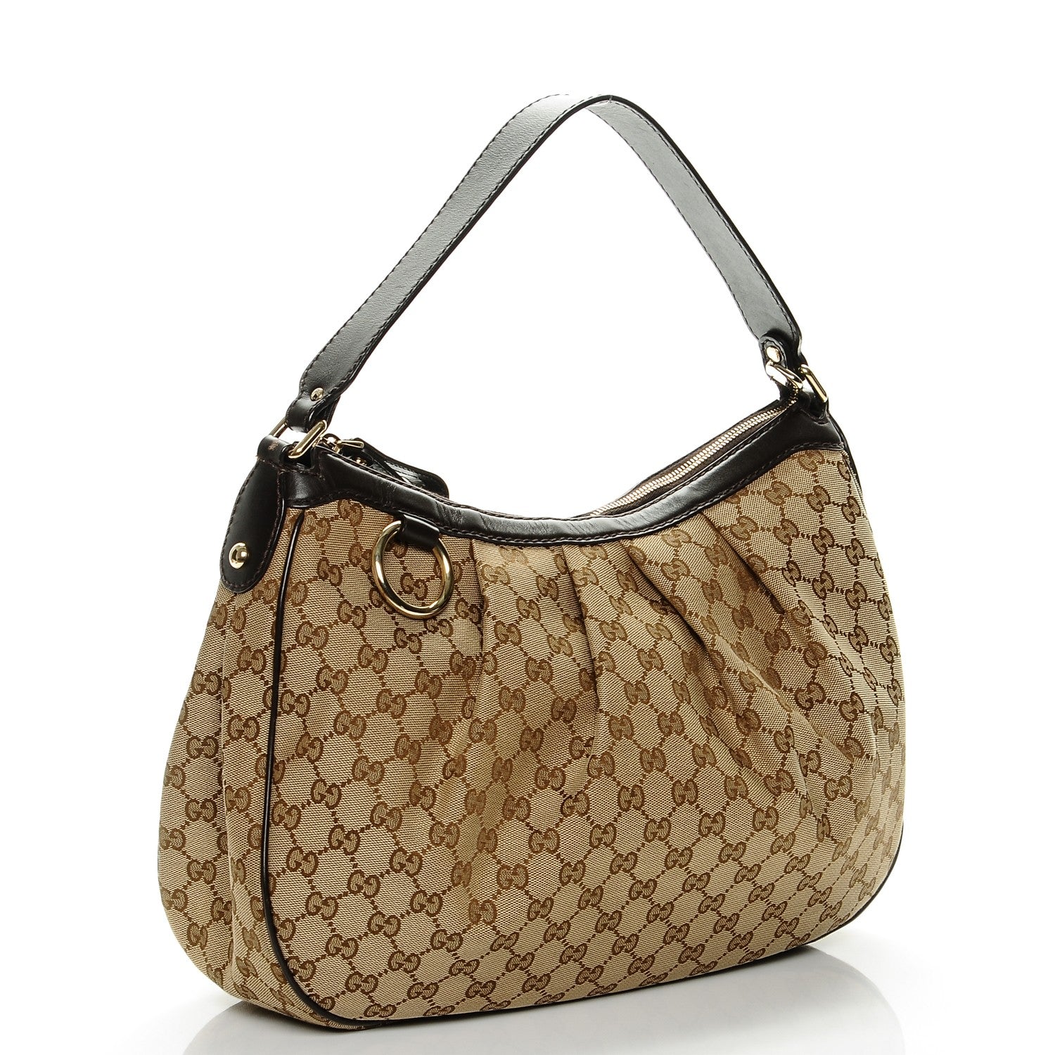 Gucci Monogram Medium Sukey Hobo Dark Brown 3 of 6