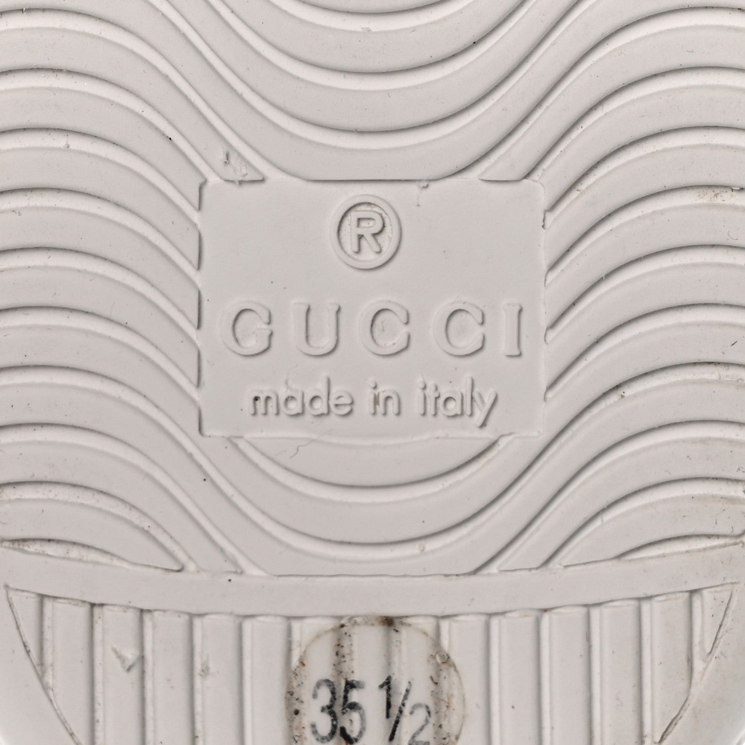 Gucci Calfskin Ayers Bee Embroidered Womens Ace Sneakers 35.5 White Green 7 of 8