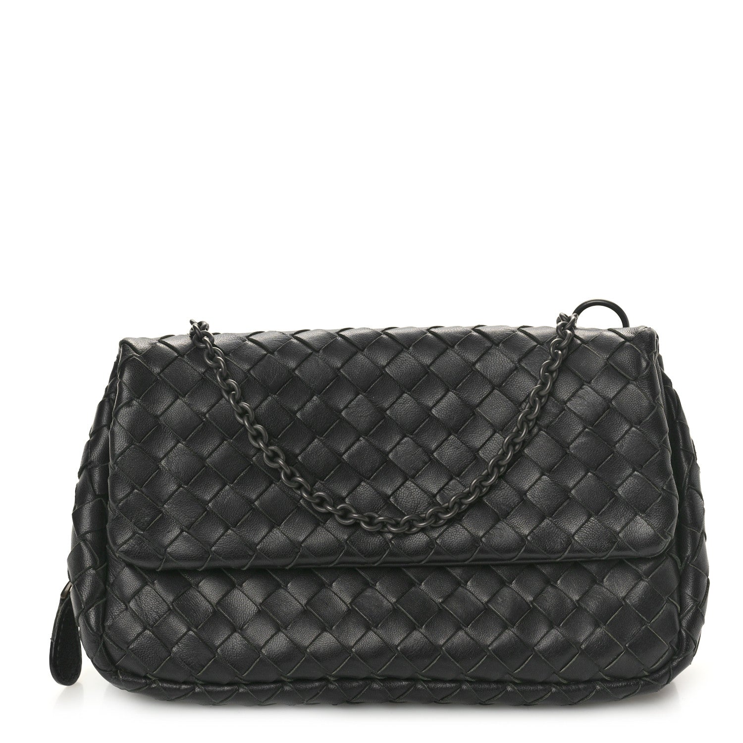 Bottega Veneta Nappa Intrecciato Small Chain Crossbody Black 1 of 11