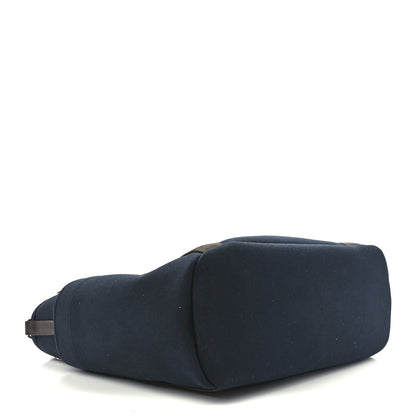 Hermes Toile Sac De Pansage Groom Bleu Navy Feu 5 of 14
