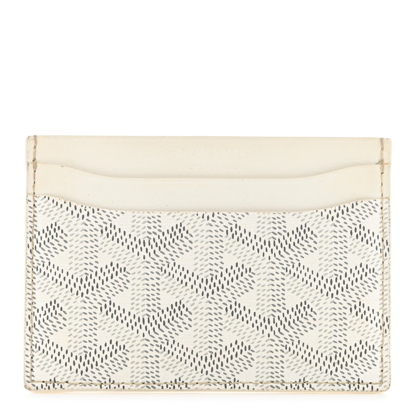Goyardine Saint Sulpice Card Holder White