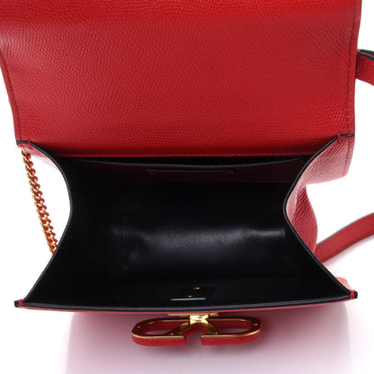 Valentino Garavani Grained Calfskin Small VSling Shoulder Bag Red 5 of 5