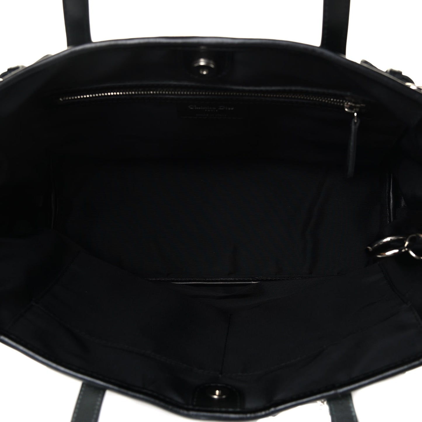 Coated Canvas Cannage Small Panarea Tote Black