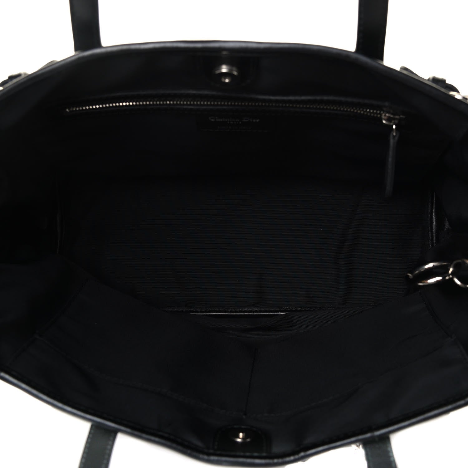 Christian Dior Coated Canvas Cannage Small Panarea Tote Black 4 of 4