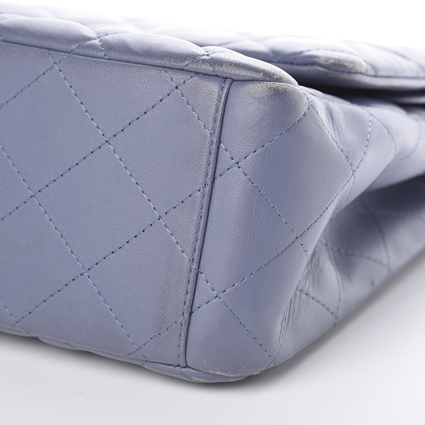 Lambskin Quilted Maxi Double Flap Purple