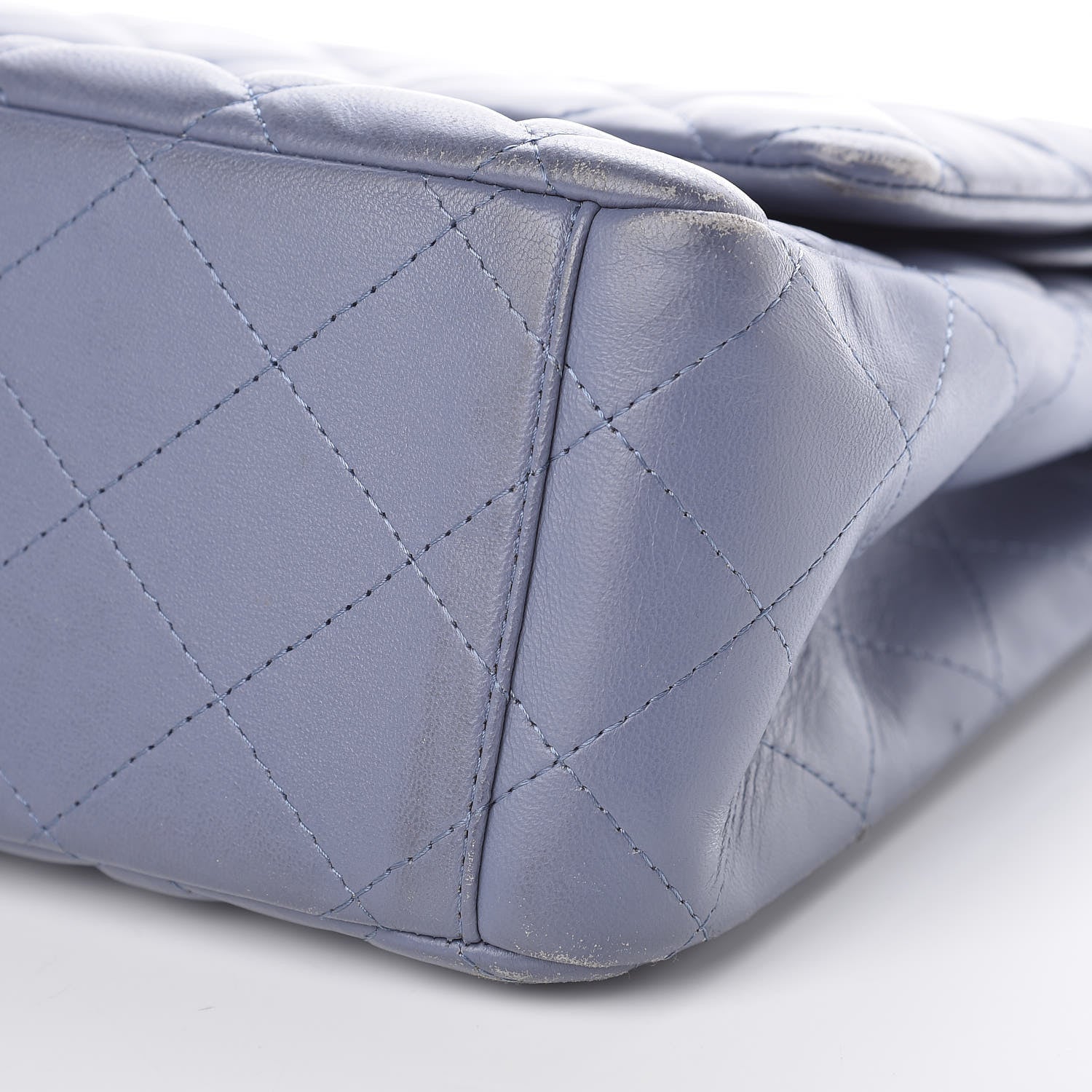 Chanel Lambskin Quilted Maxi Double Flap Purple 15 of 17