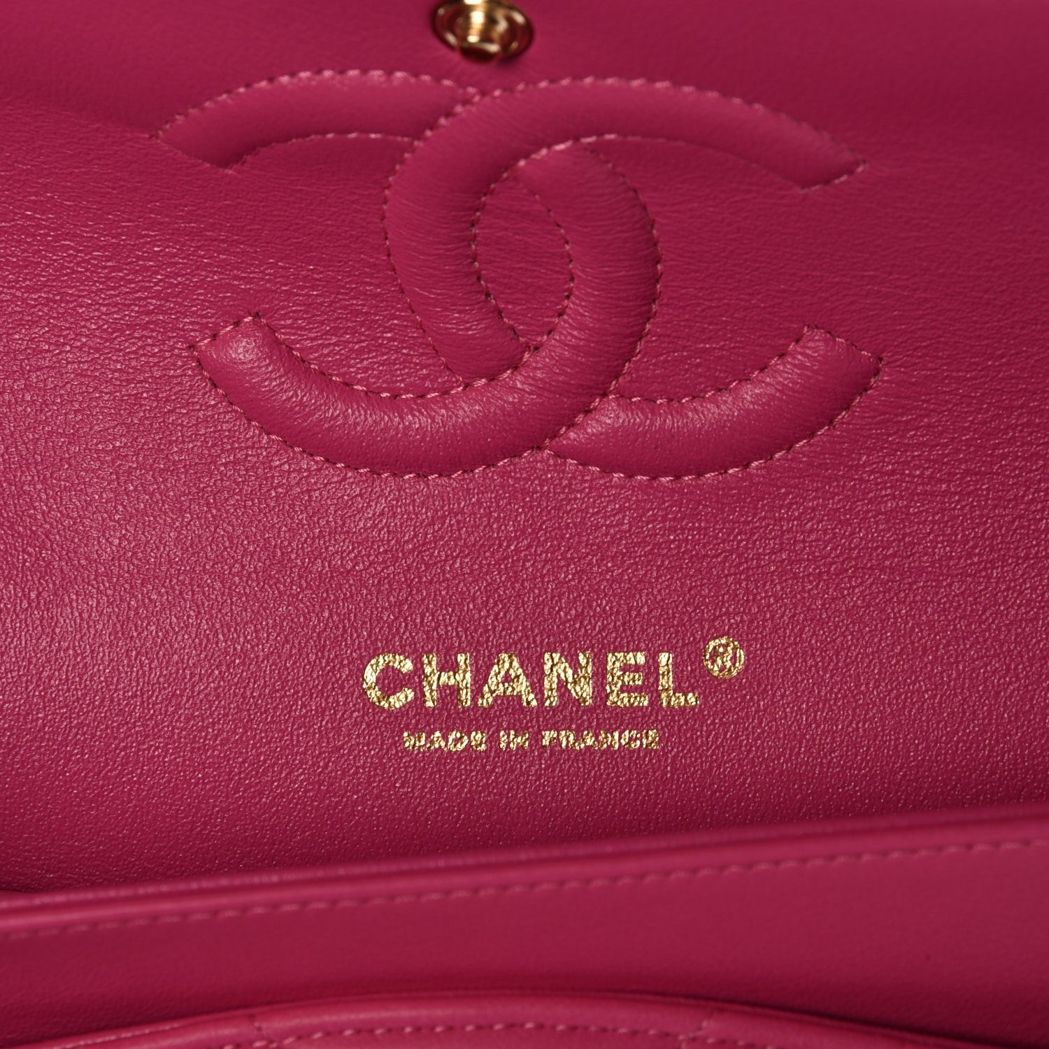 Chanel Lambskin Chevron Quilted Medium Double Flap Pink 5 of 8