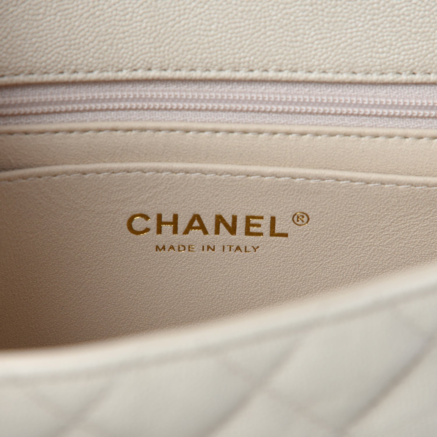 Chanel Caviar Quilted Mini Top Handle Rectangular Flap Beige 8 of 11