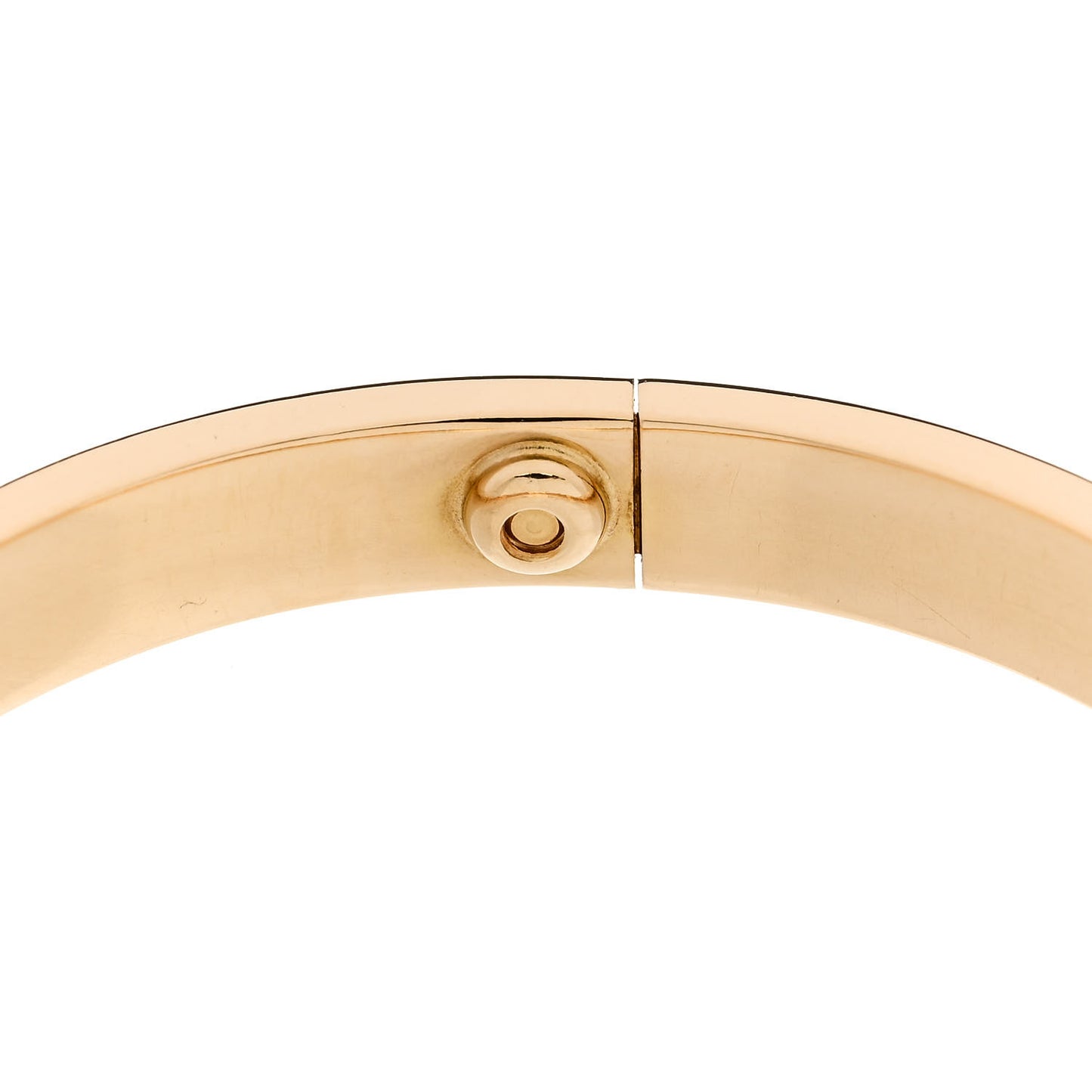 18K Yellow Gold 4 Diamond LOVE Bracelet 17