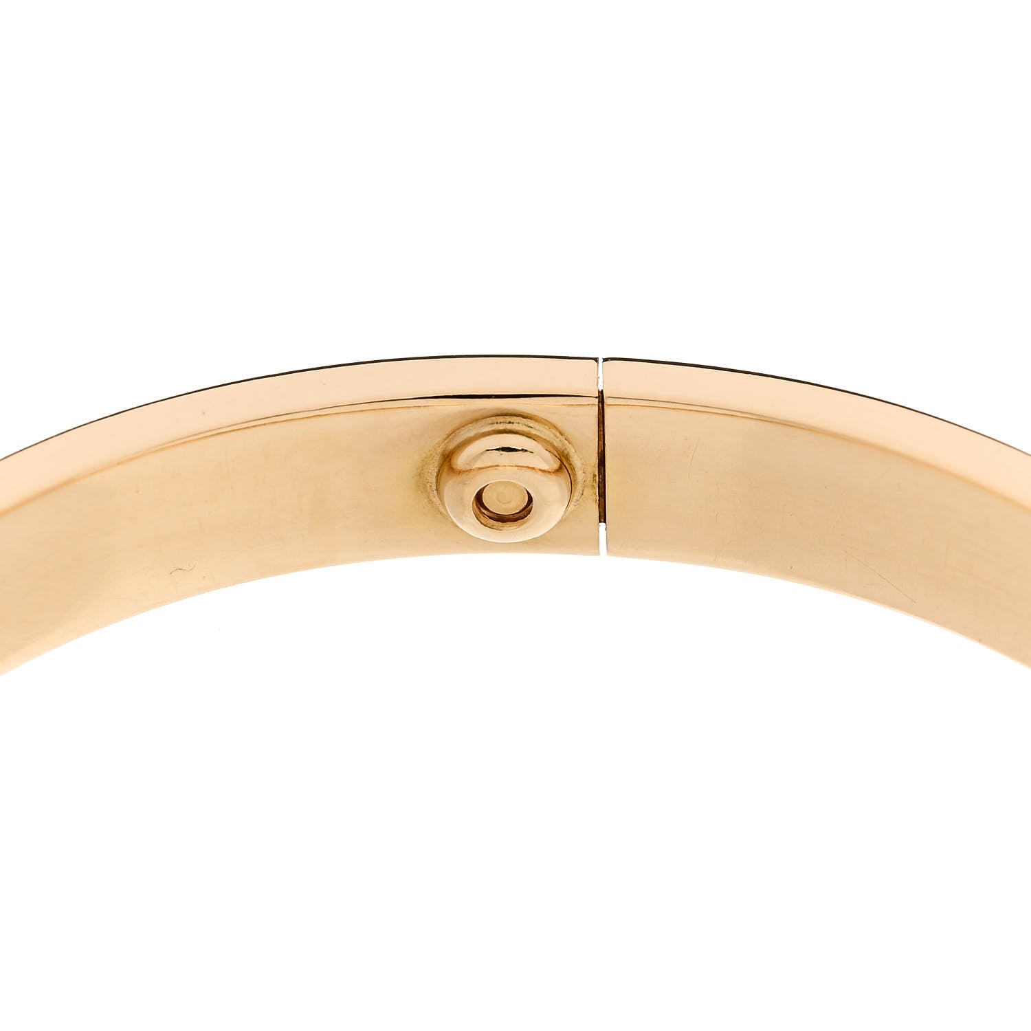 Cartier 18K Yellow Gold 4 Diamond LOVE Bracelet 17 8 of 9