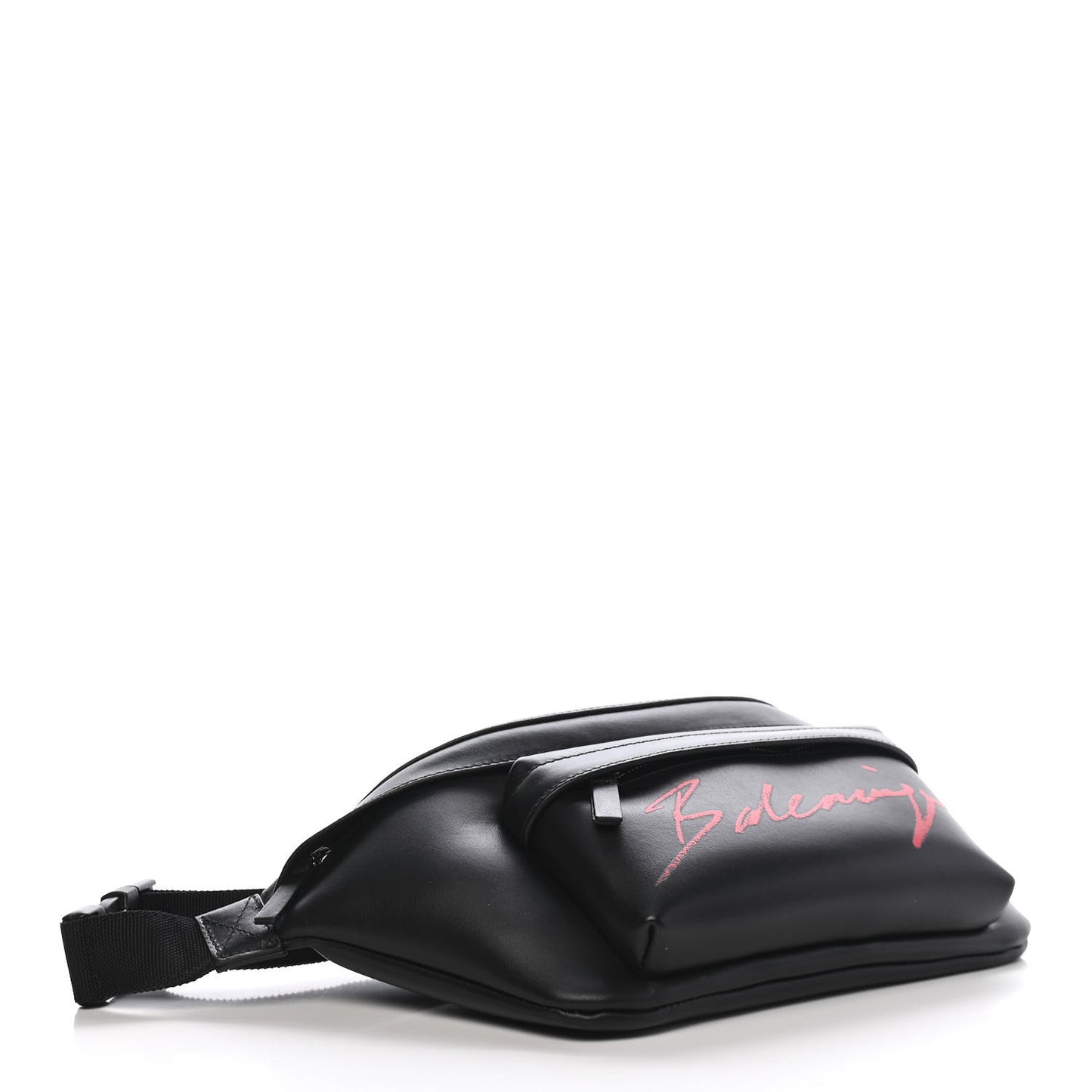 Supple Calfskin Signature Logo Large Everyday Beltpack Black