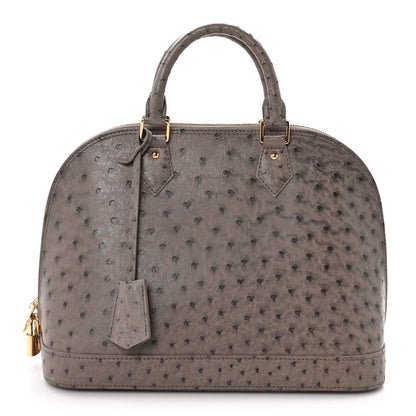 Louis Vuitton Ostrich Alma PM Gris 1 of 10