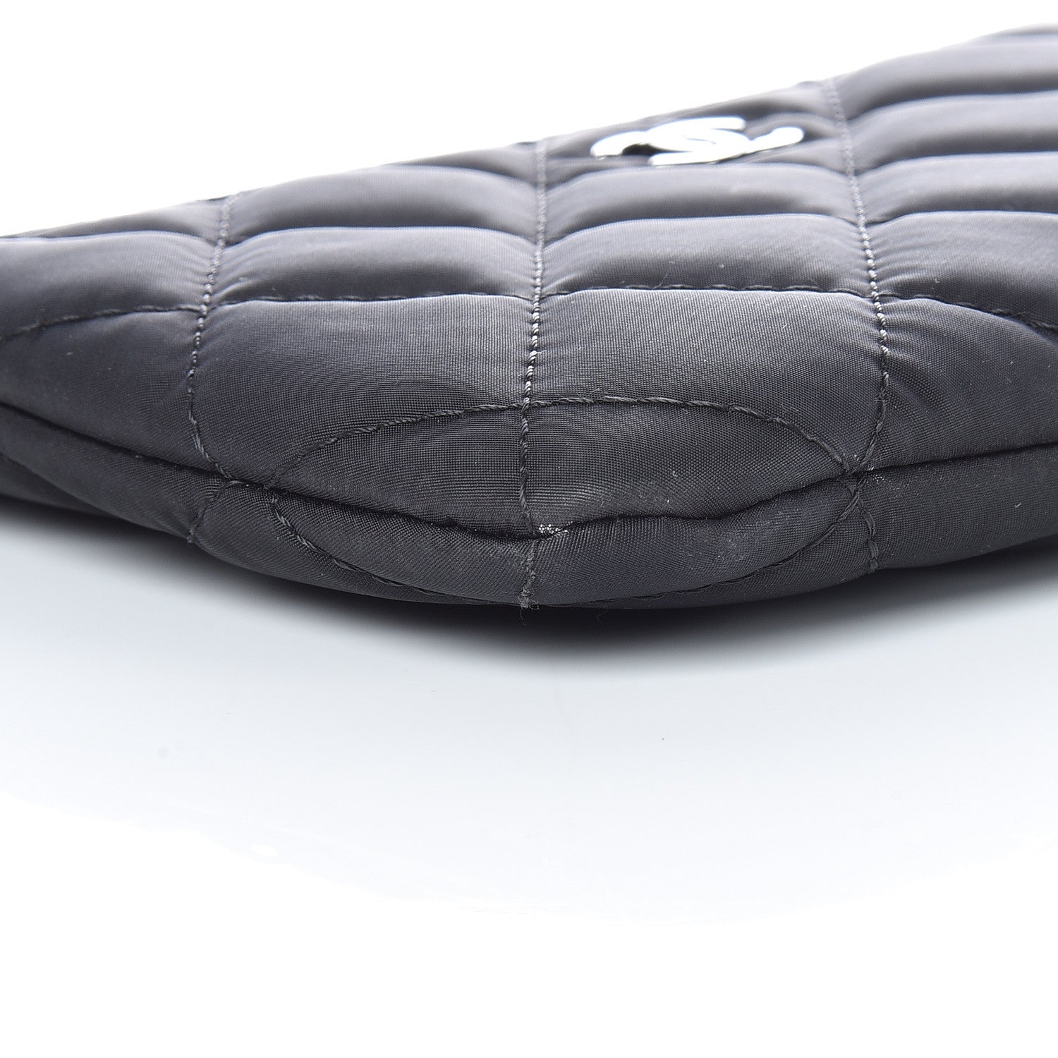 Chanel Nylon Quilted Small Cosmetic Case Black 8 of 11