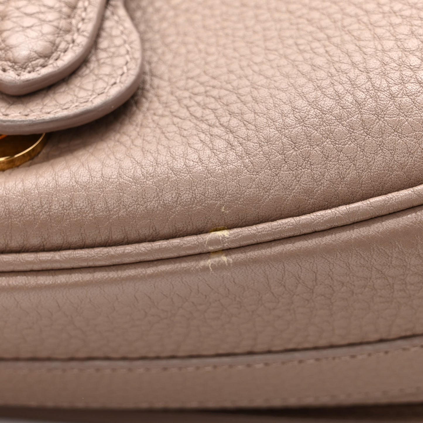 Grained Calfskin Large Bobby Flap Warm Taupe