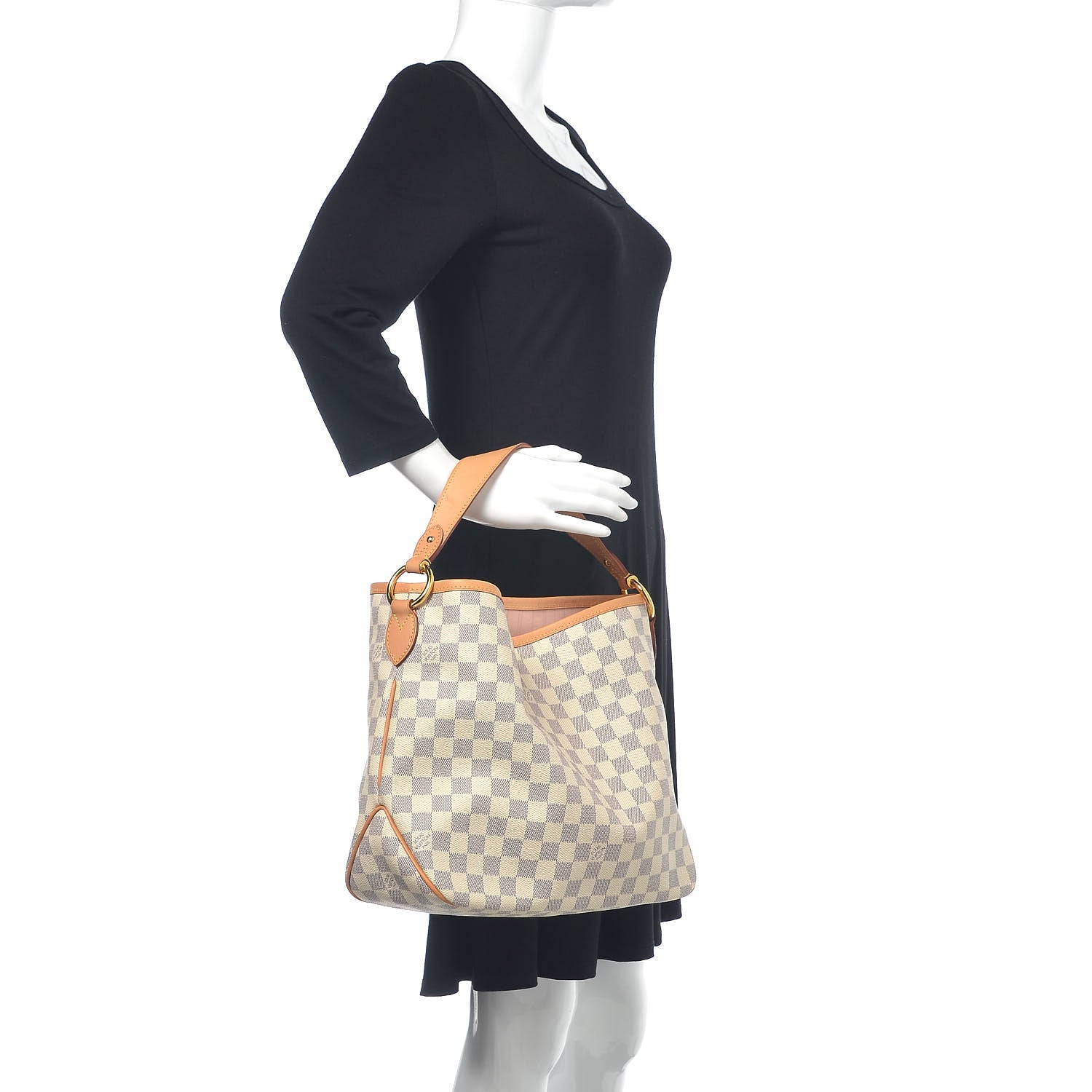 Louis Vuitton Damier Azur Delightful PM Rose Ballerine 2 of 11