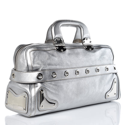 Gucci Metallic Calfskin Romy Boston Silver 3 of 12