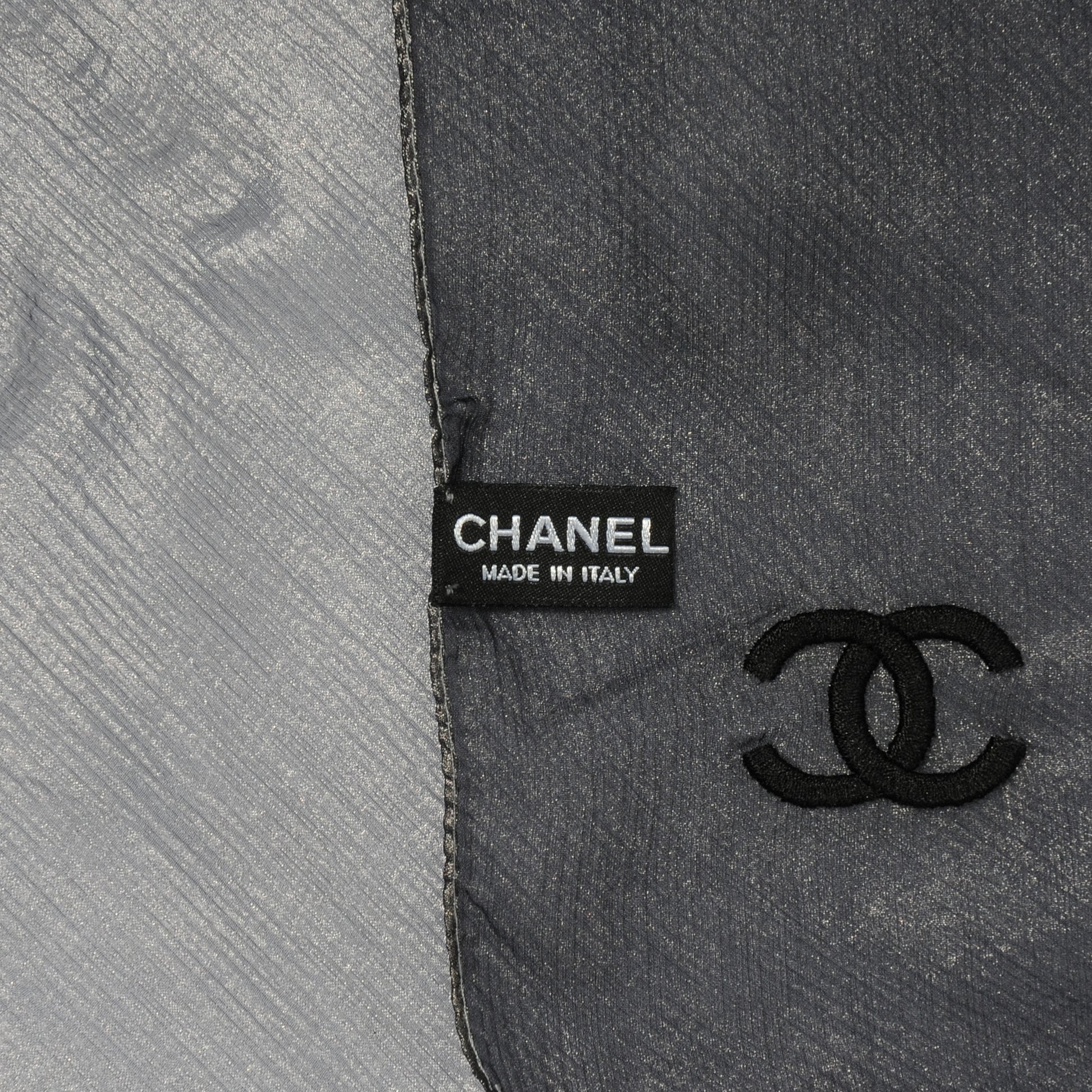 Chanel Silk Shimmer CC Scarf 4 of 5