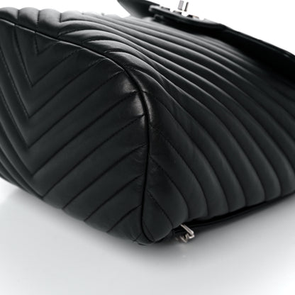 Chanel Calfskin Chevron Quilted Small Urban Spirit Backpack Black 6 of 11